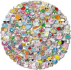 Cute Stickers for Kids 350PCS Kawaii Stickers for Water Bottles Vinyl Waterproof Vsco Skateboard Laptop Stickers Aesthetic Computer Phone,Stickers for Teens Girls Gift