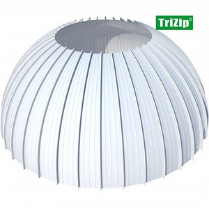 [Hot Item] G2-27 Trizip Metal Aluminum Alloy Standing Seam Roofing, Cladding System-Tapered Panel-Railway Station