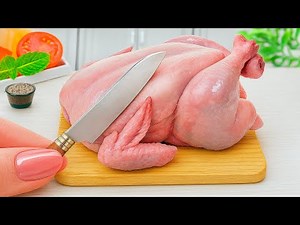 Tiny Cooking Recipe 🐔 How to Cook Miniature Chicken Curry in Pumpkin with Clover Mini Kitchen