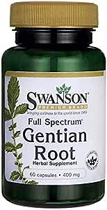 Swanson Full Spectrum Gentian Root 400 Milligrams 60 Capsules