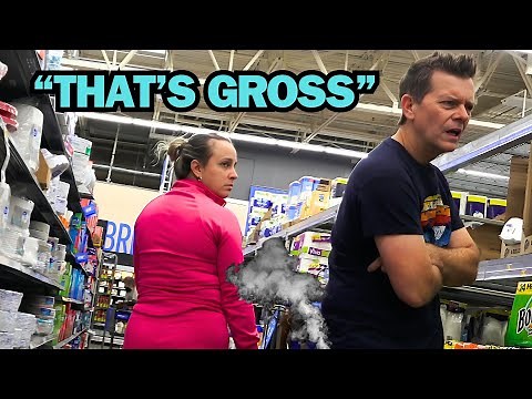 The Pooter - Lady is disgusted by farting man at Walmart | Jack Vale
