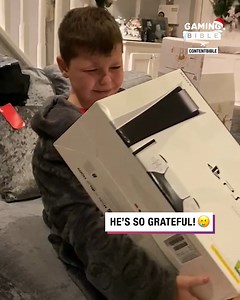 He deserved this PS5 so much 🥹 🌲 | GAMINGbible
