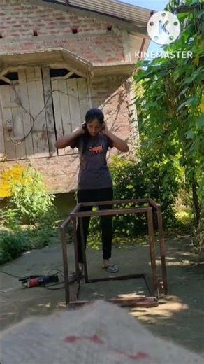 Girl Grinding Metal Like a Pro 🔥⚙️ #shorts
