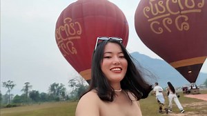 Is it worth to try hot air-balloon in Laos? #Yes !!! #vangvieng #laos | Soratui- ໄປໃສກະໄປ