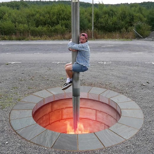 Fire Pit Illusion #illusion #magic #moviemagic #magic
