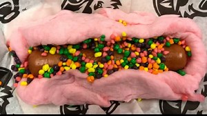 COTTON CANDY HOTDOG??? A minor league baseball team in Pennsylvania served up hot dogs on a cotton candy bun with Nerds on top! Would you eat one? | 10 Tampa Bay
