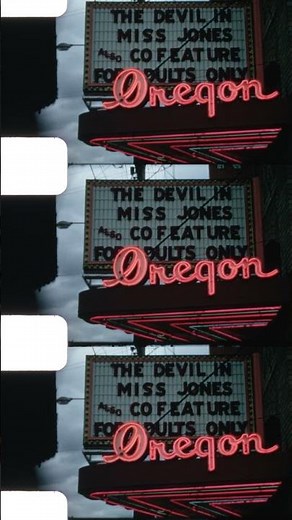 The Devil in Miss Jones Marquee | Oregon 1974 #shorts #8mm