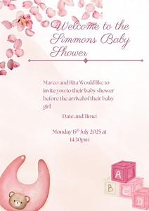 Virtual Baby Shower for Girls - Etsy