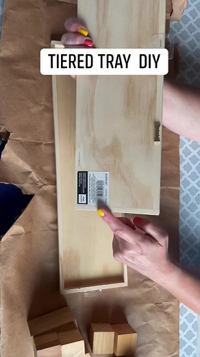 188K views · 2.8K reactions | Easy modern tiered tray. I used supplies from the Dollar Tree and Michaels. Full tutorial on my YouTube channel - The Craftessa #dollartreeDIY #makeitwithmichaels#tieredtray | The Craftessa | Facebook