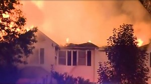 Family escapes massive fire at Canton home