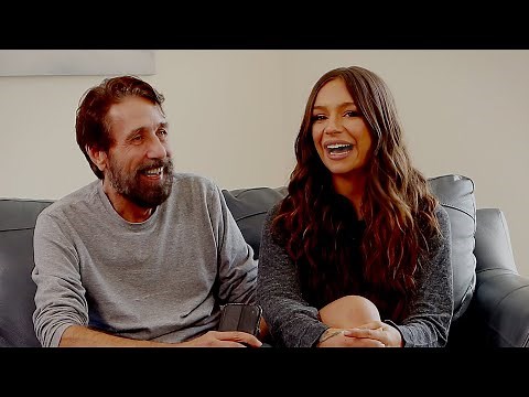 Behind the scenes with April Olsen on a set for director Mike Quasar