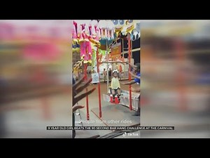 9-Year-Old Beats Bar Hang Challenge At Carnival