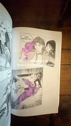 A novel & graphic novel for the sapphics who love a protective queen