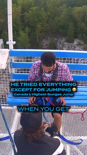 He was trying to escape his fate. Il essayait d'échapper à son destin. #bungeejump #bungee #quebec #ontario #ottawa #montreal #toronto #canadatravel #adrenalinejukie #greatcanadianbungee #adrenaline