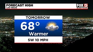 A beautiful Tuesday ahead, but a breeze & shower chance later in the week..details here. | Ted Pretty/KVVU Chief Meteorologist