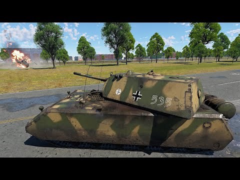 War Thunder: Germany - Maus Gameplay [1440p 60FPS]