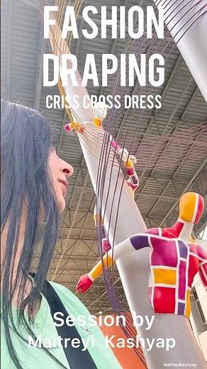 Cris’s cross dress fashion draping #fashiondesign