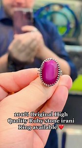 10K views · 53 reactions | Top Class Ruby Stone irani ring available for order whatsapp no +923114503076❤️ | Al Noor Jewellers And Ring Maker | Facebook