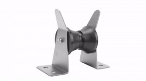Ymiko Marine Anchor Bracket 316 Stainless Steel Dual Wheel Butterfly Type Mount Bow Roller Bracket Marine Hardware Boat Accessories for Ship Yacht Fishing Boat Speedboat