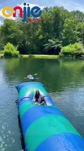 Aqua Toy Lake Floating Inflatable Water Catapult Inflatable Water Launch Pad Blob Water Toy