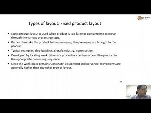 Facility Layout - Fixed Position Layout
