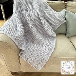 SOFA THROW Berry Stitch Crochet Pattern, Includes Photo Tutorial, Written Instructions, Modern Baby Blanket Pattern, Instant Download - Etsy UK