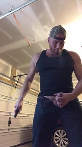 muscle guy smokes a cigar, wanks and shoots spunk