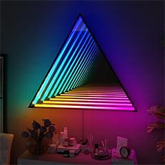 [Hot Item] Factory Price Wall Sign 3D LED Neon Sign Infinity Mirror Light Infinite Mirror Electronic Sign