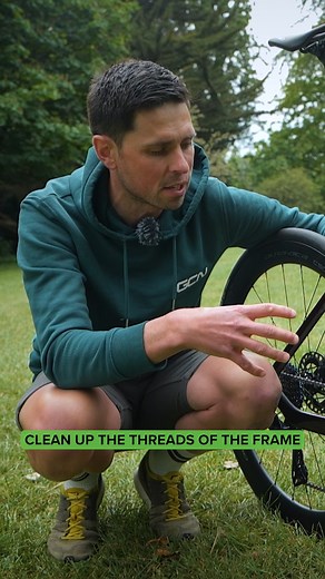 Servicing your bottom bracket 💡 Making sure to clean your bottom bracket as part of your annual service can help prevent that dreaded seized bottom bracket 👌 #GCN #GCNTech #MaintenanceMonday | Global Cycling Network