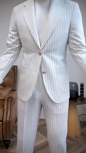 1.2K reactions · 65 shares | Yes or No? White stripe single-breasted suit with notch lapel and patch pocket _____________ Dm or WhatsApp to order or for enquires....... _____________ #fashion #suitformen #madetomeasure #bespokesuit #Suit #tailormade #mensstyle #reels #reelsviralシ #reelsfb #reelsviralfb #reelsvideoシ #reeloftheday #reelsinstagram | JK Macatti | Facebook