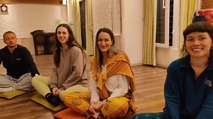 World 🌎 inside home Nepal Yoga Home #nepalyogahome beckons to those seekers yearning to traverse the sacred path of yoga, embracing all who seek its transformative embrace. In this captivating video, witness the tapestry of beautiful souls from every corner of the globe, drawn together by the universal call of inner peace and self-discovery. Allow yourself to be enraptured; let the journey begin. 🙏" #nepalyogahome #yogafamily #nepalyogahomefamily | Nepal Yoga Home