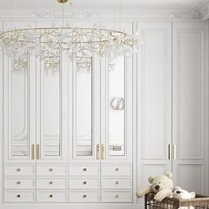 [Hot Item] Particle Board 6-Door Wardrobe with Mirror and 4 Adjustable Shelves