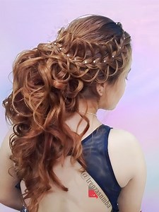 Te enseño una forma diferente de peinados faciles para graduación, 🎓✨ | Trenzas Nmba