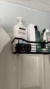 Orimade Shower Caddy Basket Shelf Storage Rack, No Drilling Wall Mounted Adhesive Rust Resistant Stainless Steel Shower Organizer with 5 Hooks for Bathroom, Black 2 Pack