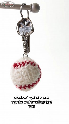 If you're looking for a quick and easy gift to make, check out these Sports Keychains! You can find the patterns here: https://www.nickishomemadecrafts.com/crochet-baseball-keychain-pattern/ #crochet #crochetaddict #crochetallday #keychain #sports #accessories | Crochet Patterns & Tutorials by Nicki's Homemade Crafts