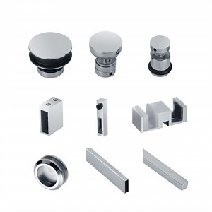 [Hot Item] Bathroom Shower Door Parts The Frameless Sliding Glass Door Hardware