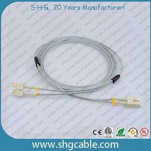 [Hot Item] Sc-Sc mm Duplex Armored Fiber Optic Cable Patch Cord