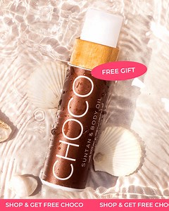KOSTENLOSES CHOCO Suntan & Body Oil... solange der Vorrat reicht! 🤎 CHOCO schenkt Dir gepflegte, mit Feuchtigkeit versorgte Haut und eine unwiderstehliche Bräune. ✨ Kaufe unsere natürliche Produkte auf www.cocosolis.com und verbessere Deine Bräune. * KOSTENLOSES CHOCO mit jeder Bestellung über €45 | COCOSOLIS