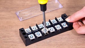 uxcell 2 Pcs Dual Rows 10 Positions 600V 45A Cable Barrier Block Terminal Strip TB-4510L