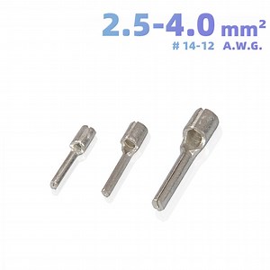 [Hot Item] Ptn2-10 Series 22-10AWG Copper Electrical Wire Crimping Connectors Non-Insulated Pin Crimp Cable Terminals