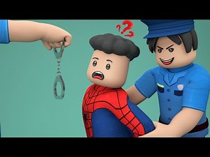 ROBLOX Brookhaven 🏡RP - Funny Moments : SPIDER-MAN JAILBREAK | Blacky Roblox