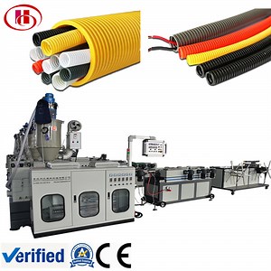 [Hot Item] Mpp Single Wall Corrugated Flexible Electric Threading Wire Passing Pipe Tube Making Machine