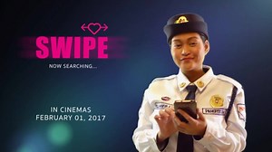 Mercedes Cabral gives a mischievous, bedimpled grin while swiping. She might have something up her sleeves. #fling #OneNightStand #swipeleft #swiperight #swipethemovie | Swipe the Movie | Facebook