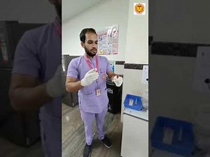 Demonstration of needle hub cutter cum container | Proper sharp waste disposal technique | @AiimsNGP