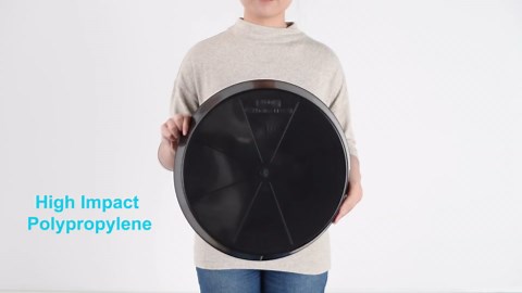 Austin Planter 18 inch(16.3 inch Base) Plant Saucer Single Black Colored Polypropylene Made in USA