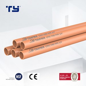 [Hot Item] New Product Orange CPVC Pipe Fire Protection PVC Hard Tube Pipe