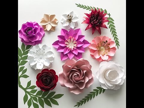 How to Assemble Quick and Easy to Make 4 Different Designs Tiny Paper Flowers