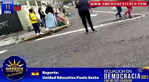 1.6K views | Reporte: Unidad Educativa Paulo Sexto •  Ecuador en Democracia 2021 por un país soberano. • por 104.5 FM y míranos por americaestereo.com @OnaJorge @RamiroDiaz64 @longogalo @morochoampudia @alexandragaonprovenovias | Radio America Estereo EC | Facebook