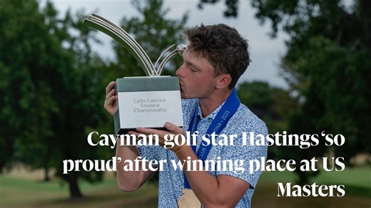 🔴 | Cayman’s Justin Hastings has set his sights on turning professional this year after booking a place at three of golf’s four major tournaments. Hastings said he was “so proud to be Caymanian” after matching team-mate Aaron Jarvis’ history-making feat to win the Latin America Amateur Golf Championship in Argentina on Saturday, earning himself a golden ticket to the big time. The 21-year-old held on by his fingertips to win by a single stroke at the prestigious regional tournament, shooting 16