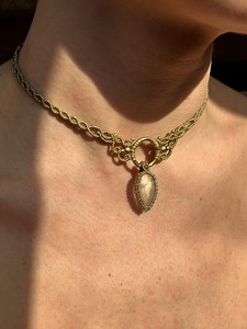 Collier macramé pierre de lune, bijoux en fil d'or fait main, pendentif pierres précieuses naturelles, collier bohème minimaliste - Etsy France
